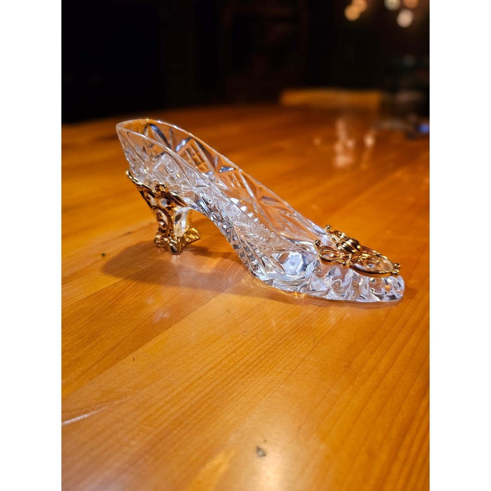 Franklin Mint Cinderella 24k gold slipper vintage